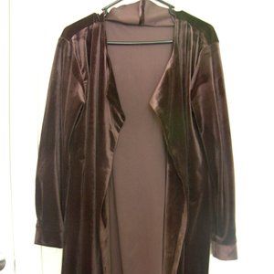 brown suit